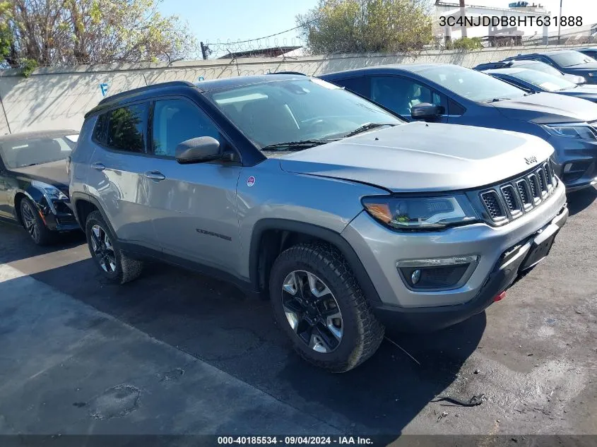 2017 Jeep New Compass Trailhawk 4X4 VIN: 3C4NJDDB8HT631888 Lot: 40185534