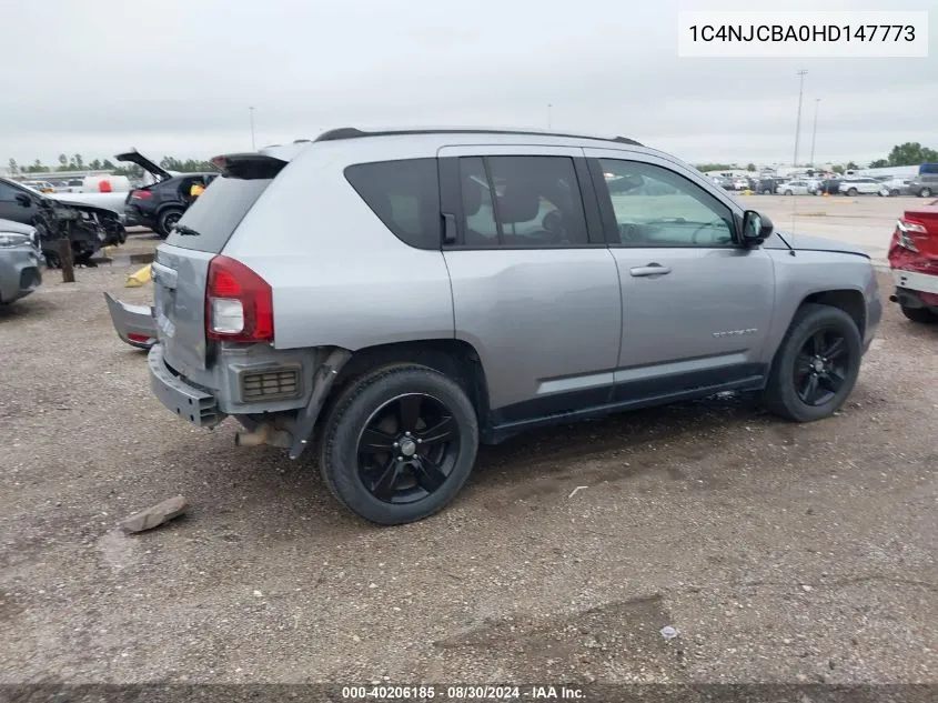 2017 Jeep Compass Sport Fwd VIN: 1C4NJCBA0HD147773 Lot: 40206185