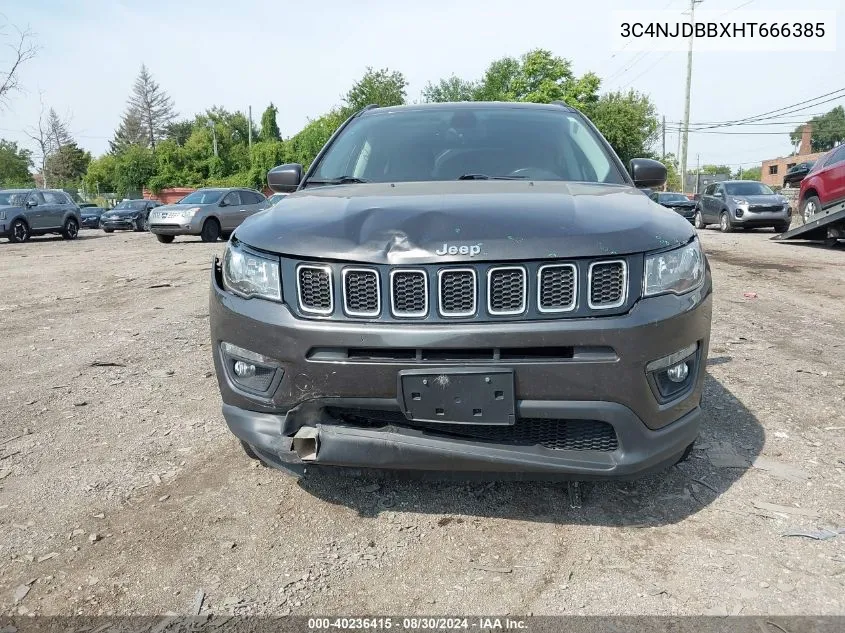 2017 Jeep New Compass Latitude 4X4 VIN: 3C4NJDBBXHT666385 Lot: 40236415