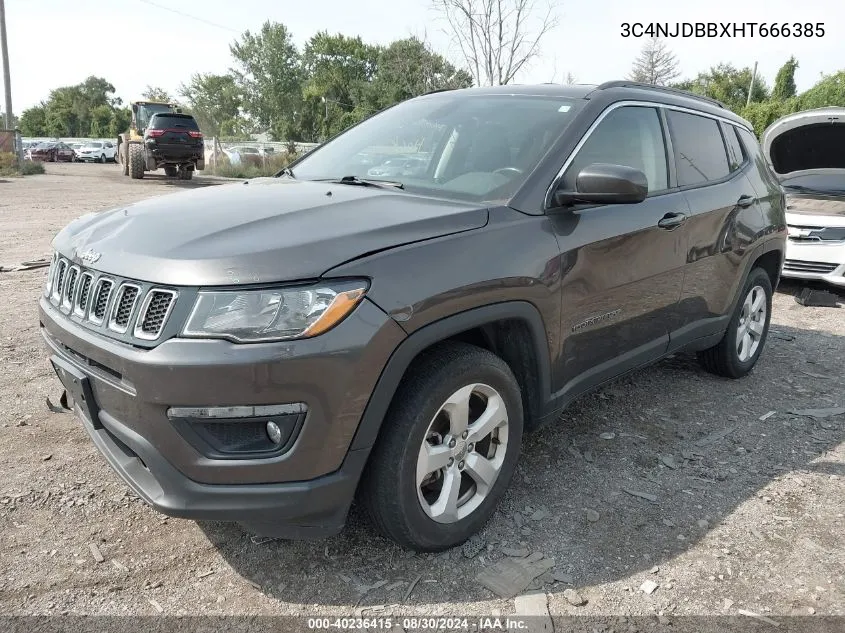 2017 Jeep New Compass Latitude 4X4 VIN: 3C4NJDBBXHT666385 Lot: 40236415