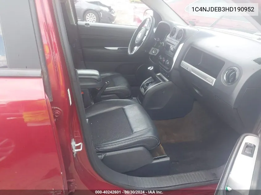 1C4NJDEB3HD190952 2017 Jeep Compass Latitude 4X4