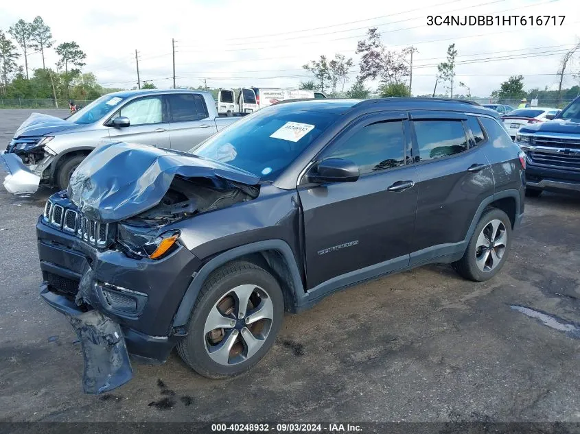 2017 Jeep New Compass Latitude 4X4 VIN: 3C4NJDBB1HT616717 Lot: 40248932