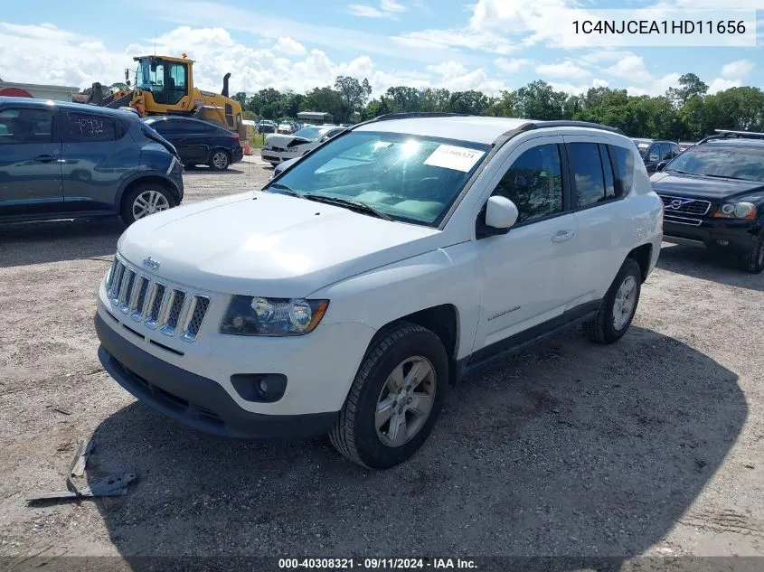 2017 Jeep Compass Latitude VIN: 1C4NJCEA1HD11656 Lot: 40308321