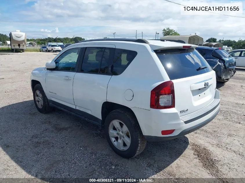 2017 Jeep Compass Latitude VIN: 1C4NJCEA1HD11656 Lot: 40308321