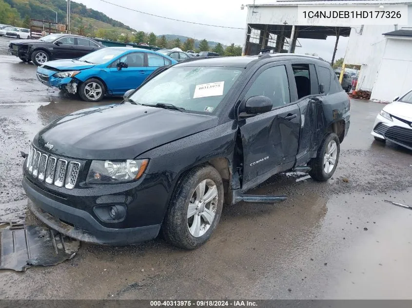 2017 Jeep Compass Latitude 4X4 VIN: 1C4NJDEB1HD177326 Lot: 40313975