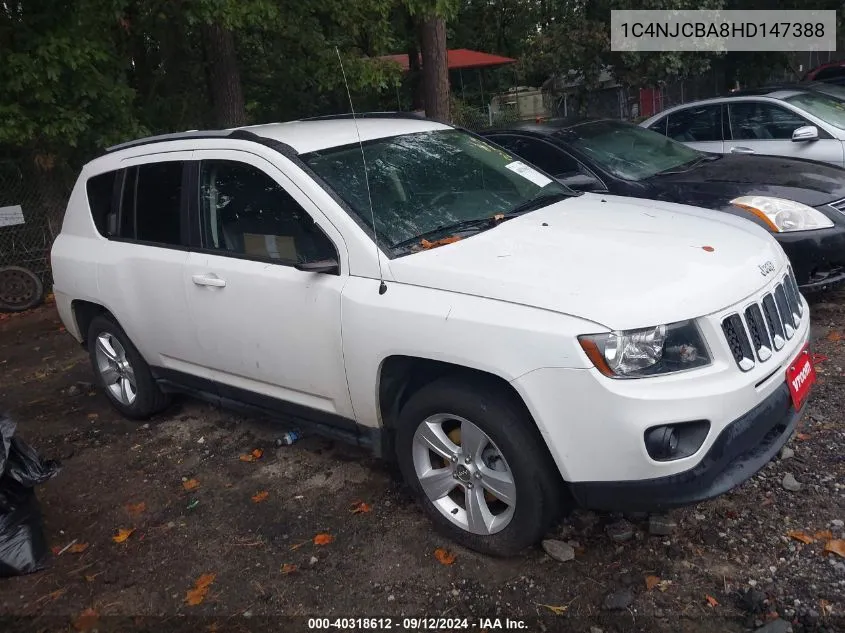 1C4NJCBA8HD147388 2017 Jeep Compass Sport Fwd