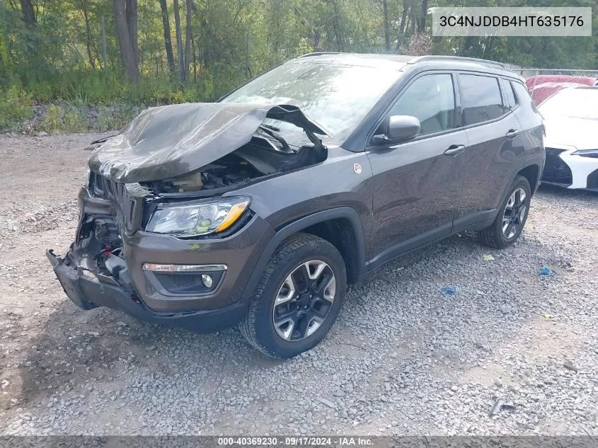 2017 Jeep New Compass Trailhawk 4X4 VIN: 3C4NJDDB4HT635176 Lot: 40369230