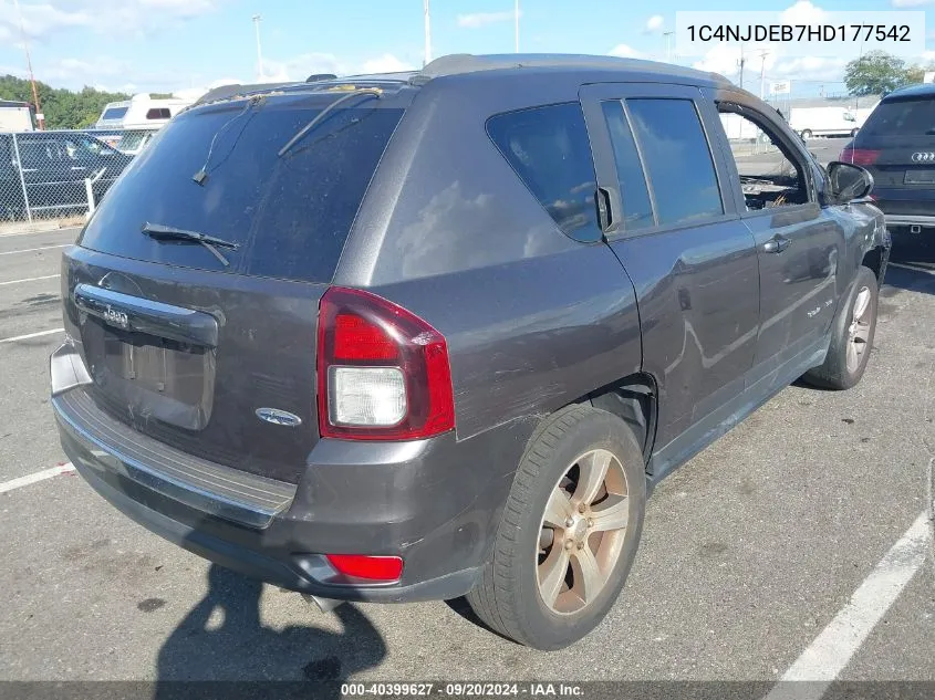 1C4NJDEB7HD177542 2017 Jeep Compass High Altitude 4X4