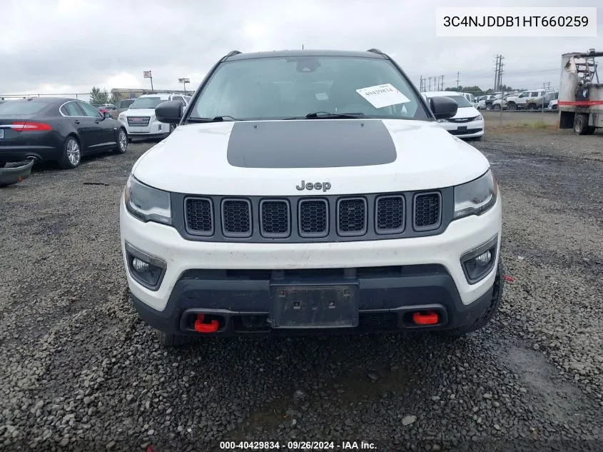 2017 Jeep New Compass Trailhawk 4X4 VIN: 3C4NJDDB1HT660259 Lot: 40429834