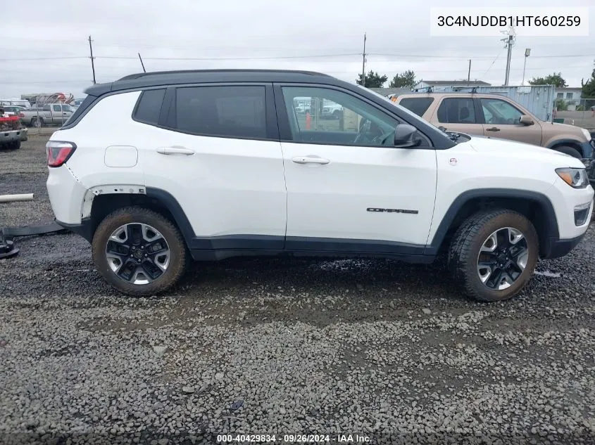 2017 Jeep New Compass Trailhawk 4X4 VIN: 3C4NJDDB1HT660259 Lot: 40429834