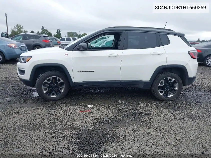 2017 Jeep New Compass Trailhawk 4X4 VIN: 3C4NJDDB1HT660259 Lot: 40429834