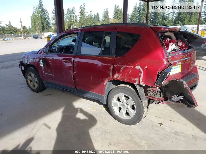 1C4NJCEB3HD183414 2017 Jeep Compass Latitude Fwd