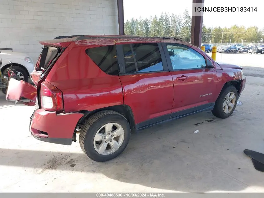 1C4NJCEB3HD183414 2017 Jeep Compass Latitude Fwd