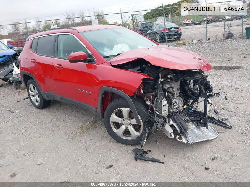 2017 Jeep New Compass Latitude 4X4 VIN: 3C4NJDBB1HT646574 Lot: 40675973