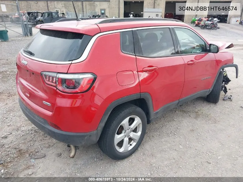 2017 Jeep New Compass Latitude 4X4 VIN: 3C4NJDBB1HT646574 Lot: 40675973