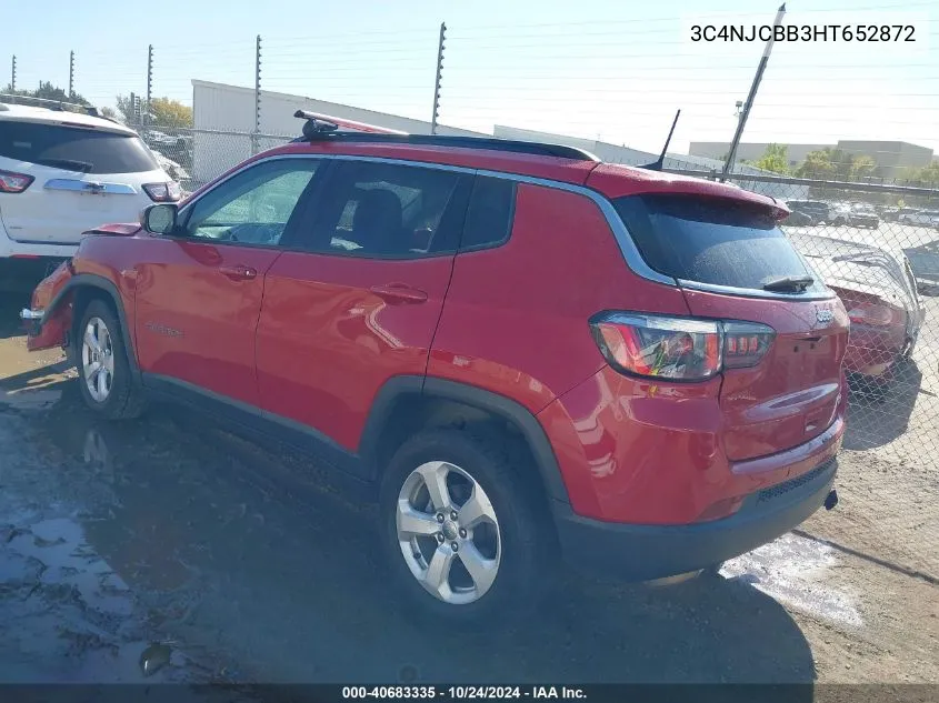 3C4NJCBB3HT652872 2017 Jeep New Compass Latitude Fwd