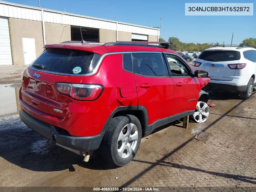 3C4NJCBB3HT652872 2017 Jeep New Compass Latitude Fwd