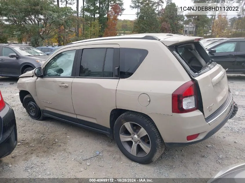 2017 Jeep Compass High Altitude 4X4 VIN: 1C4NJDEB8HD112022 Lot: 40699172