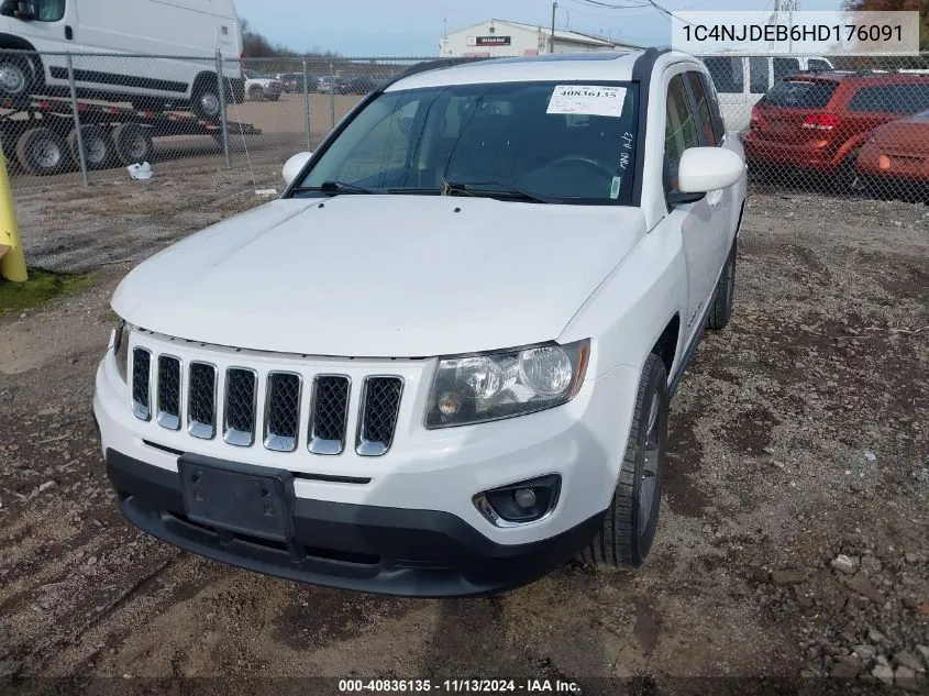 1C4NJDEB6HD176091 2017 Jeep Compass High Altitude 4X4