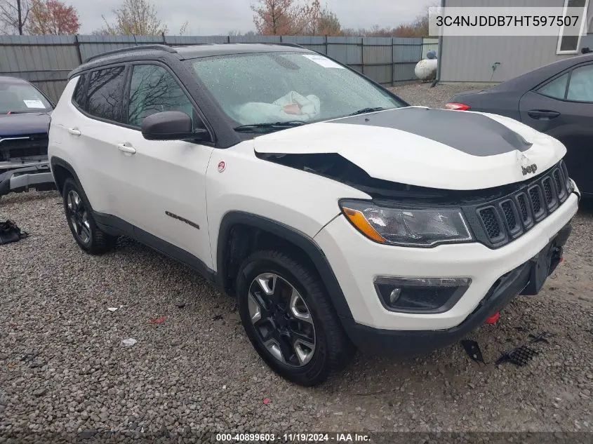 2017 Jeep New Compass Trailhawk 4X4 VIN: 3C4NJDDB7HT597507 Lot: 40899603