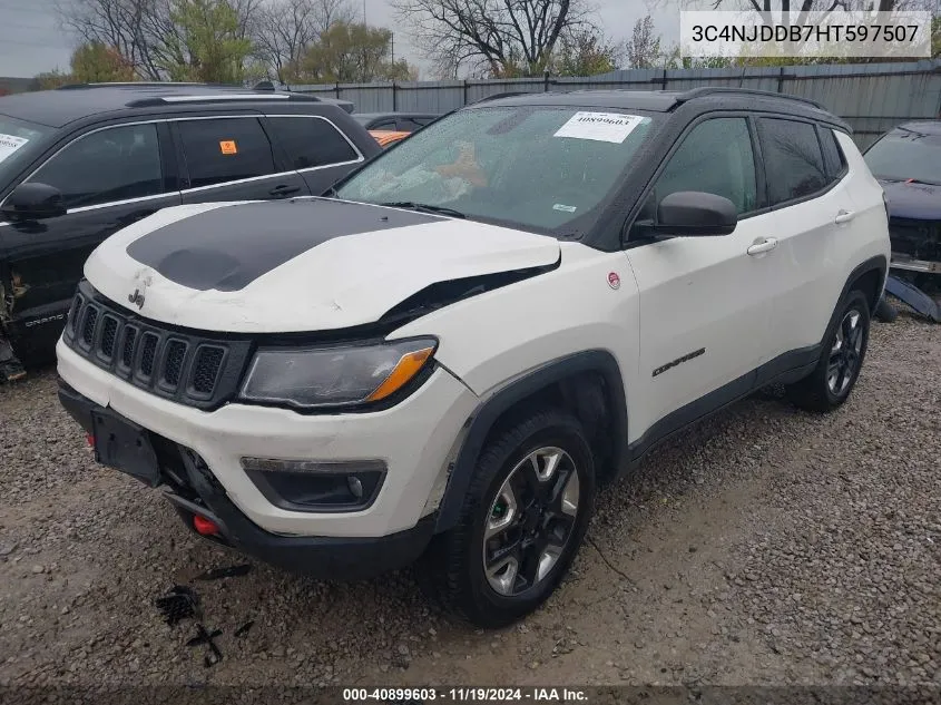 2017 Jeep New Compass Trailhawk 4X4 VIN: 3C4NJDDB7HT597507 Lot: 40899603