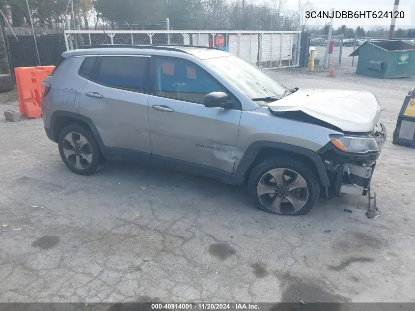 2017 Jeep New Compass Latitude 4X4 VIN: 3C4NJDBB6HT624120 Lot: 40914001