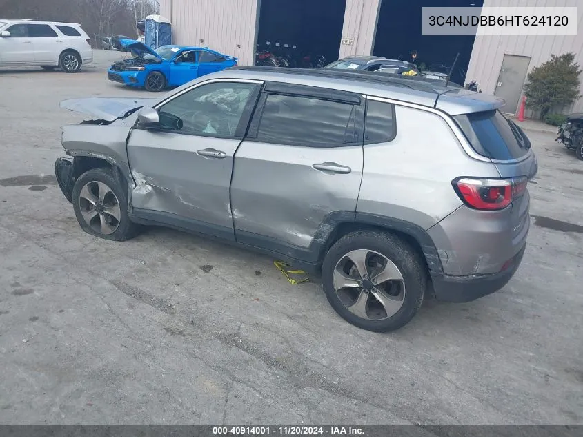 2017 Jeep New Compass Latitude 4X4 VIN: 3C4NJDBB6HT624120 Lot: 40914001