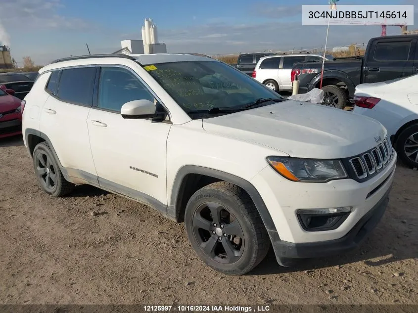 2018 Jeep Compass Latitude VIN: 3C4NJDBB5JT145614 Lot: 12125997