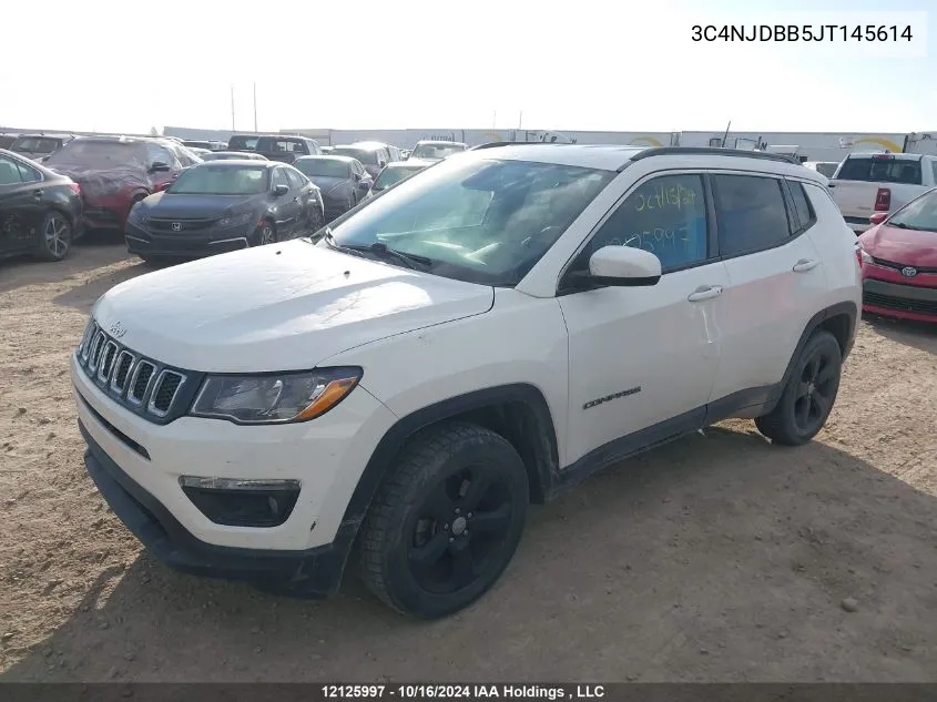 2018 Jeep Compass Latitude VIN: 3C4NJDBB5JT145614 Lot: 12125997