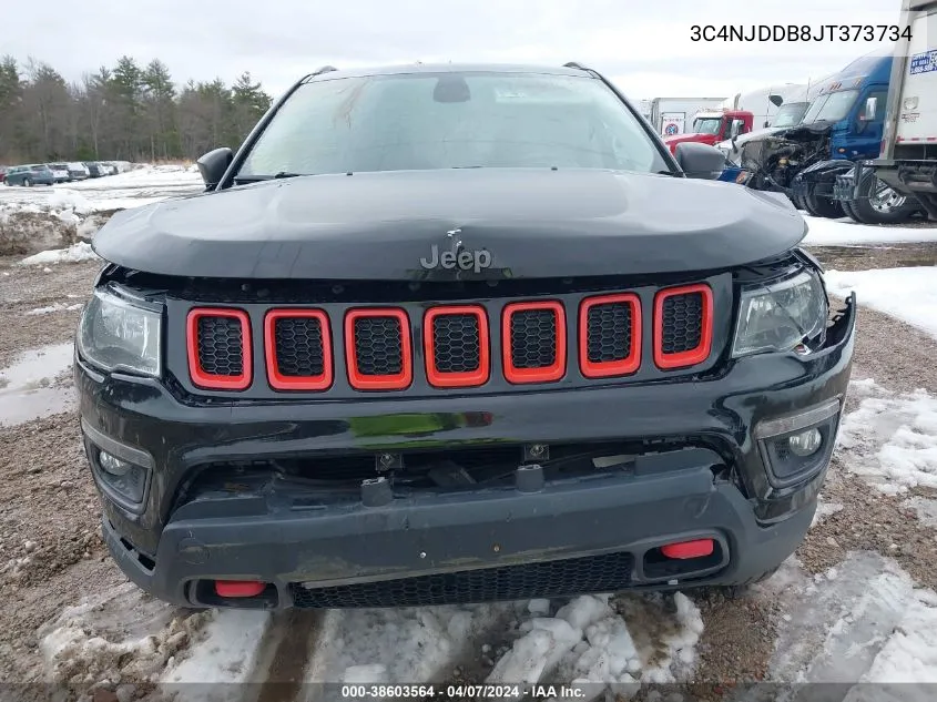 2018 Jeep Compass Trailhawk VIN: 3C4NJDDB8JT373734 Lot: 38603564