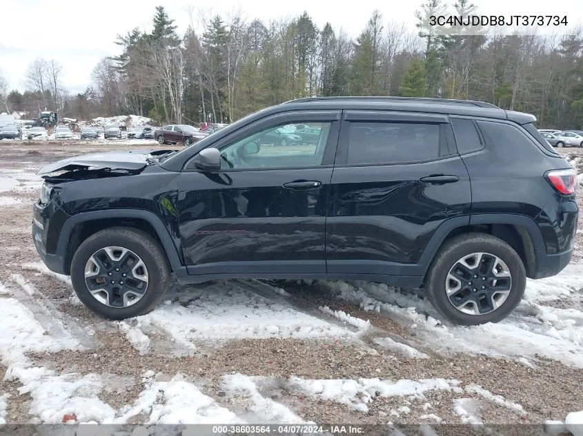 2018 Jeep Compass Trailhawk VIN: 3C4NJDDB8JT373734 Lot: 38603564