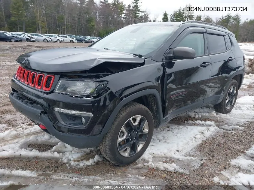 2018 Jeep Compass Trailhawk VIN: 3C4NJDDB8JT373734 Lot: 38603564