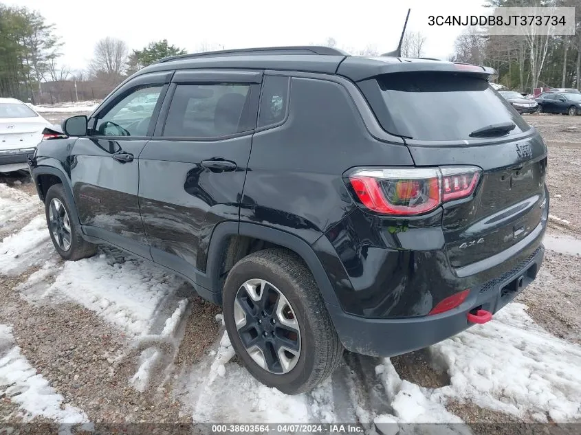 2018 Jeep Compass Trailhawk VIN: 3C4NJDDB8JT373734 Lot: 38603564