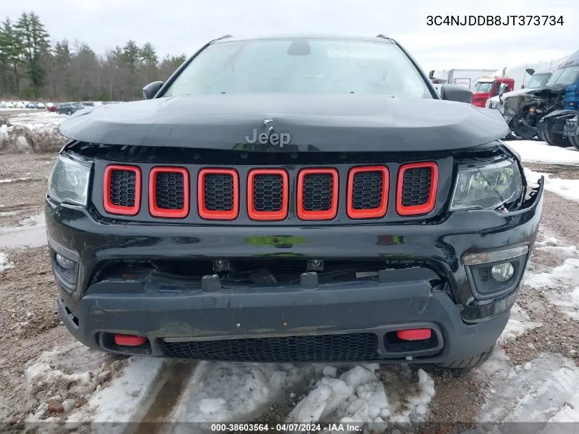 2018 Jeep Compass Trailhawk VIN: 3C4NJDDB8JT373734 Lot: 38603564