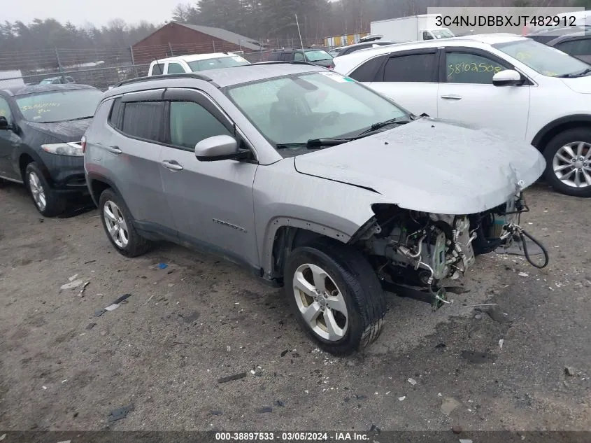 3C4NJDBBXJT482912 2018 Jeep Compass Latitude 4X4