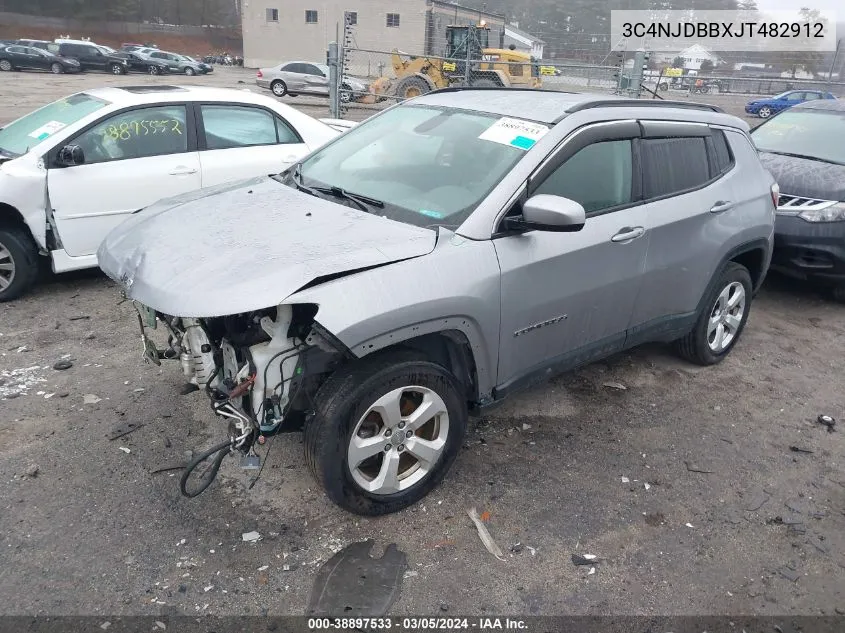 3C4NJDBBXJT482912 2018 Jeep Compass Latitude 4X4