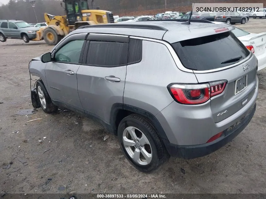 3C4NJDBBXJT482912 2018 Jeep Compass Latitude 4X4