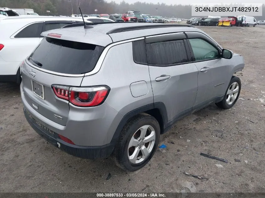 3C4NJDBBXJT482912 2018 Jeep Compass Latitude 4X4