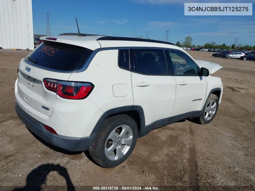 2018 Jeep Compass Latitude Fwd VIN: 3C4NJCBB5JT125275 Lot: 39318728