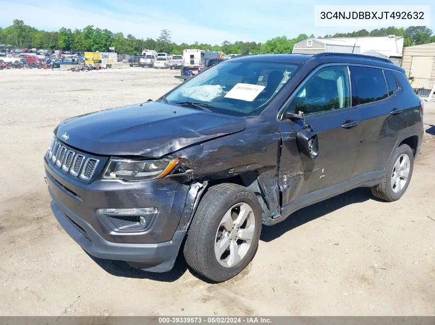 2018 Jeep Compass Latitude 4X4 VIN: 3C4NJDBBXJT492632 Lot: 39339573