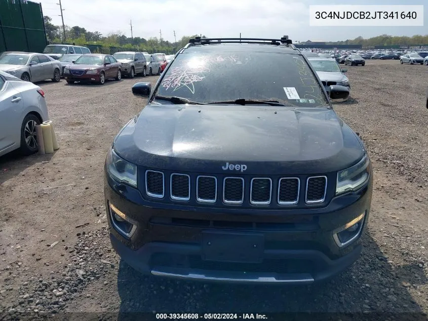 3C4NJDCB2JT341640 2018 Jeep Compass Limited 4X4