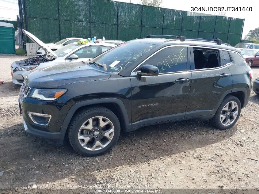 2018 Jeep Compass Limited 4X4 VIN: 3C4NJDCB2JT341640 Lot: 39345608