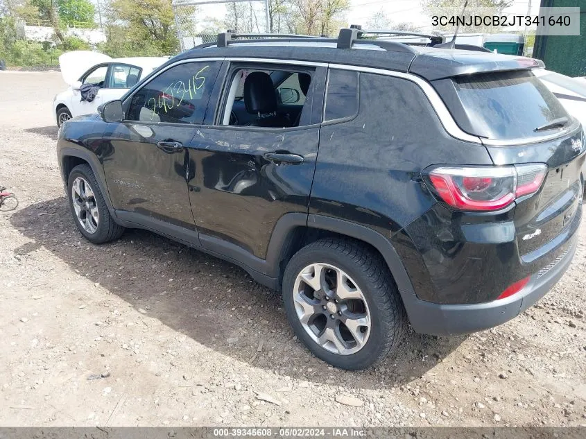 2018 Jeep Compass Limited 4X4 VIN: 3C4NJDCB2JT341640 Lot: 39345608