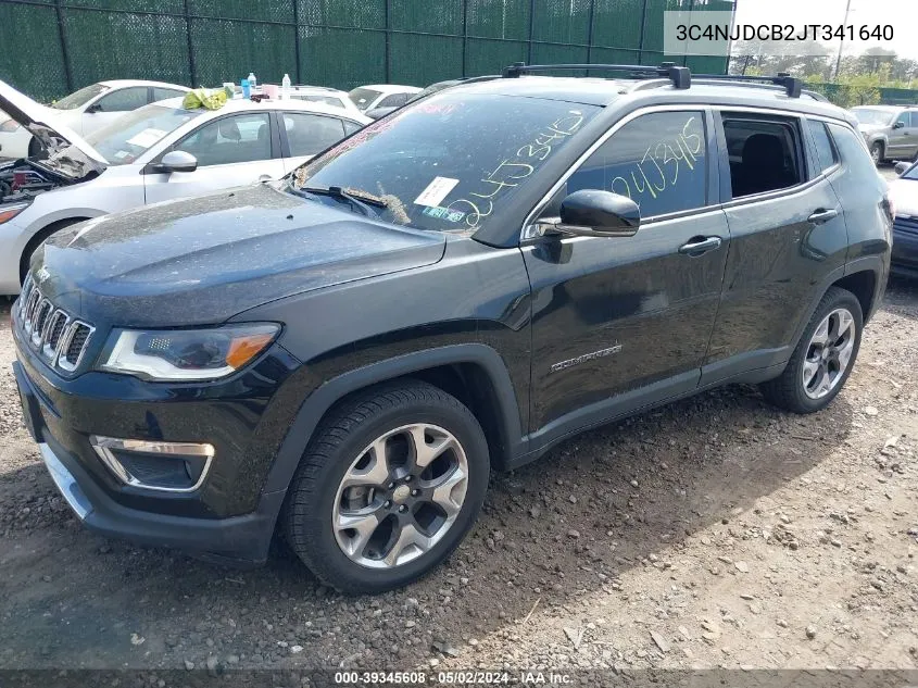 2018 Jeep Compass Limited 4X4 VIN: 3C4NJDCB2JT341640 Lot: 39345608