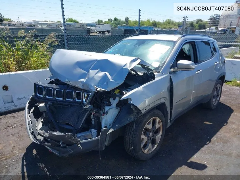 3C4NJCCB0JT407080 2018 Jeep Compass Limited Fwd