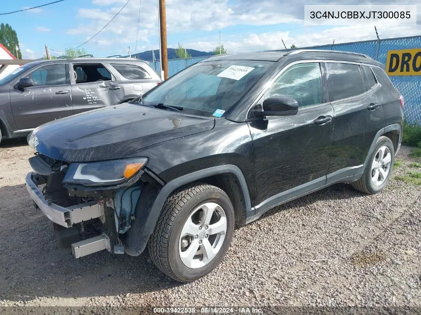 2018 Jeep Compass Latitude Fwd VIN: 3C4NJCBBXJT300085 Lot: 39422535