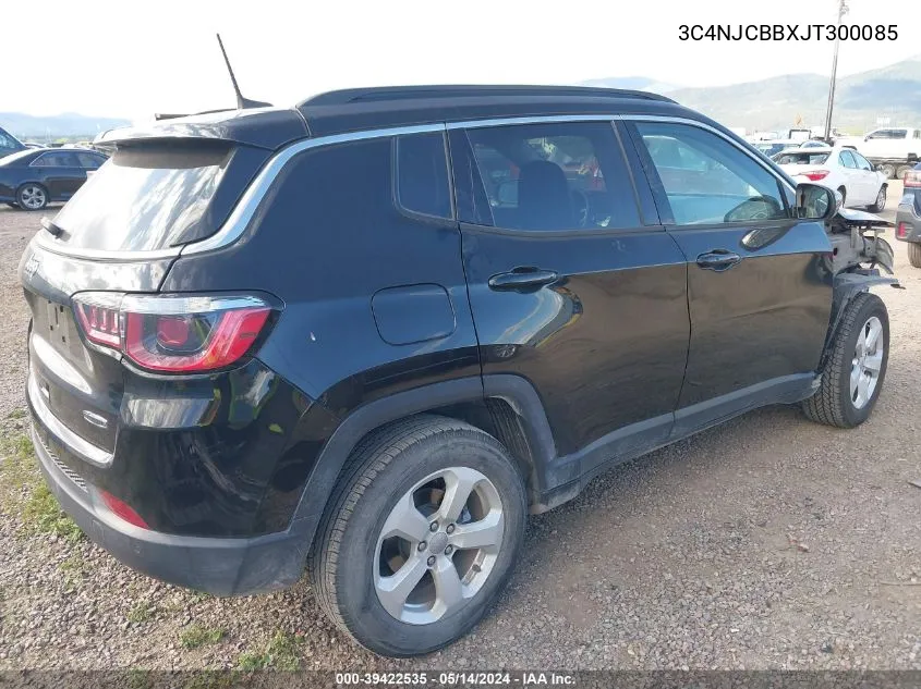 2018 Jeep Compass Latitude Fwd VIN: 3C4NJCBBXJT300085 Lot: 39422535