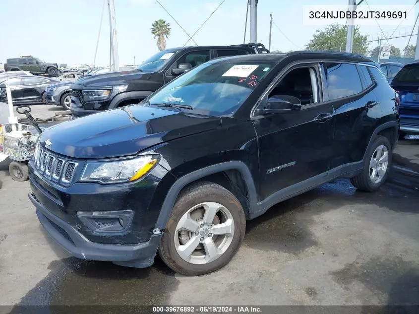 2018 Jeep Compass Latitude 4X4 VIN: 3C4NJDBB2JT349691 Lot: 39676892