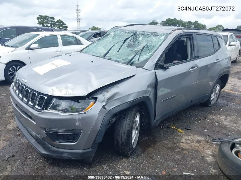 2018 Jeep Compass Sport Fwd VIN: 3C4NJCAB0JT272072 Lot: 39693402