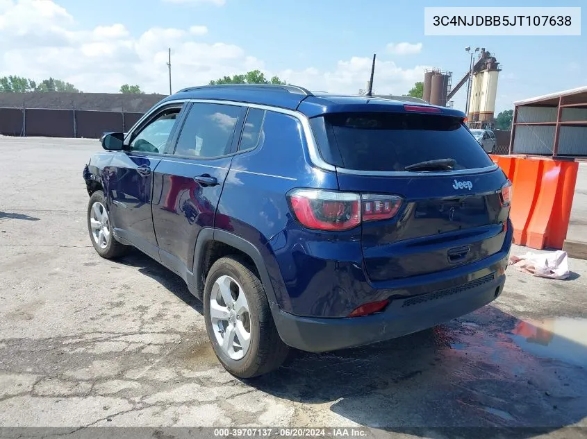 2018 Jeep Compass Latitude 4X4 VIN: 3C4NJDBB5JT107638 Lot: 39707137